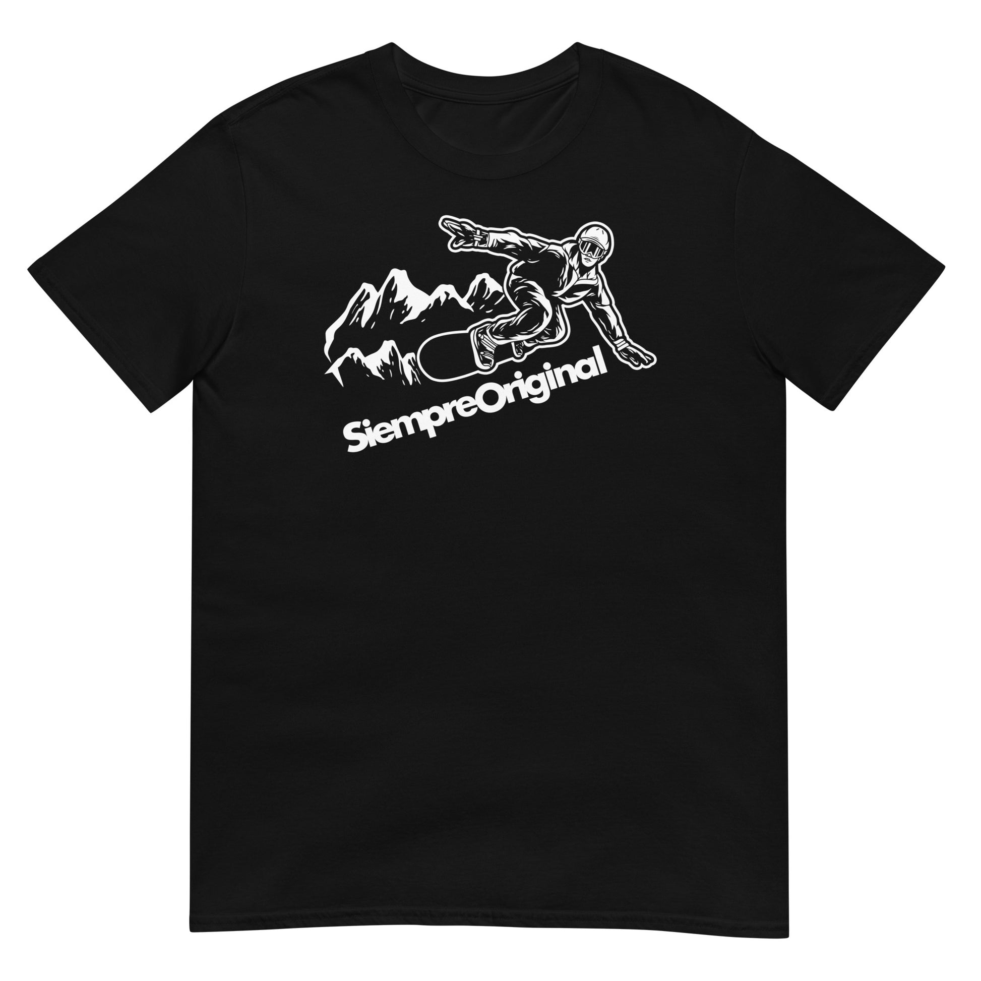 camiseta snowboard montana negra