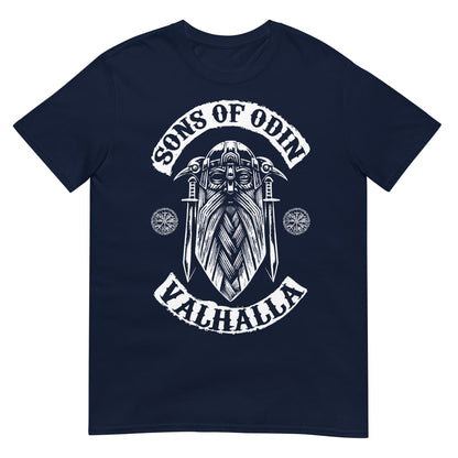 camiseta sons of odin valhalla azul marino