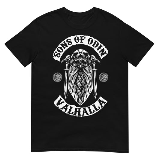 camiseta sons of odin valhalla negra