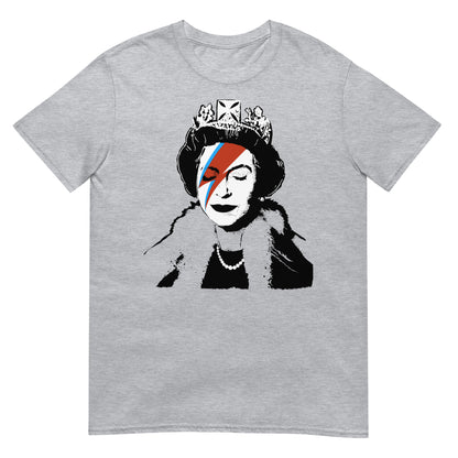 camiseta still sane banksy isabel bowie gris
