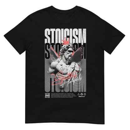 camiseta stoicism angel siempre original urban en color negro