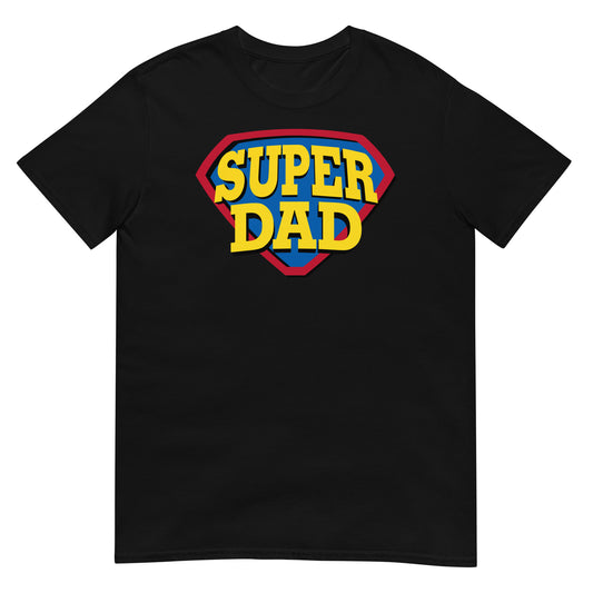 camiseta super dad papa negra