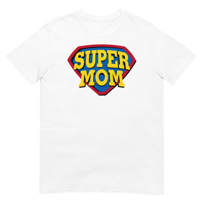 camiseta super mom mama blanca