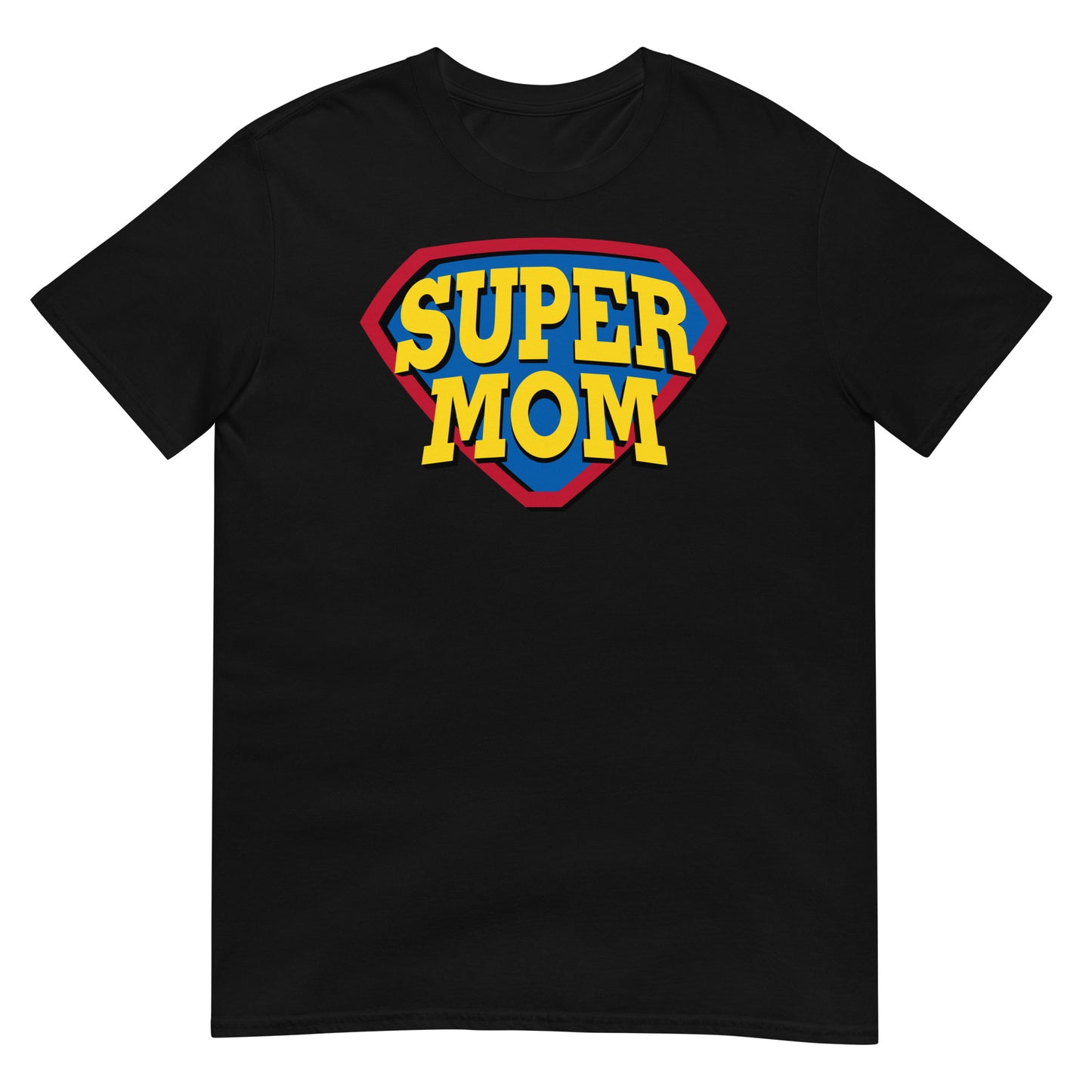 camiseta super mom mama negra