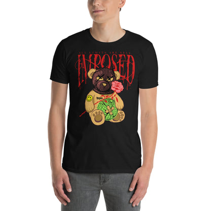 hombre con camiseta teddy bear all limits are self imposed siempre original urban en color negro