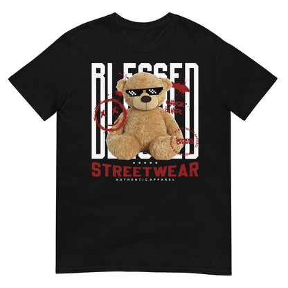 camiseta teddy bear blessed negra