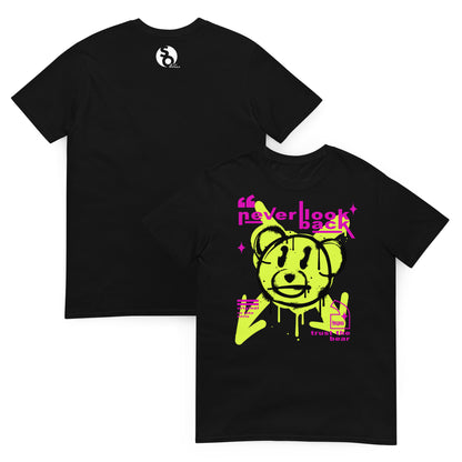 camiseta teddy bear graffiti delante y detras negra