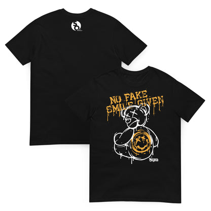 camiseta teddy bear street art delante y detras negra