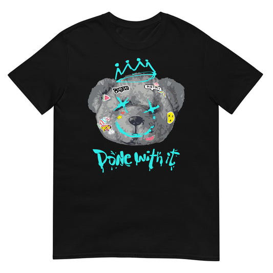 camiseta teddy bear streetwear negra