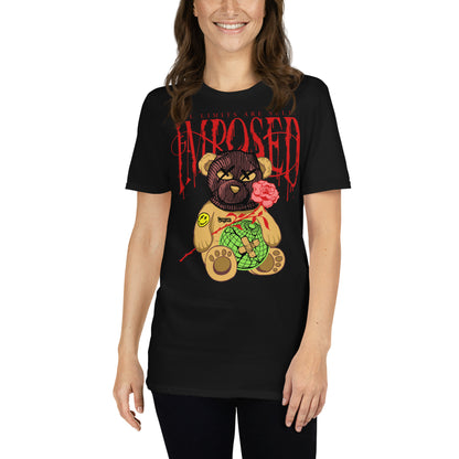 mujer con camiseta teddy bear urban negra