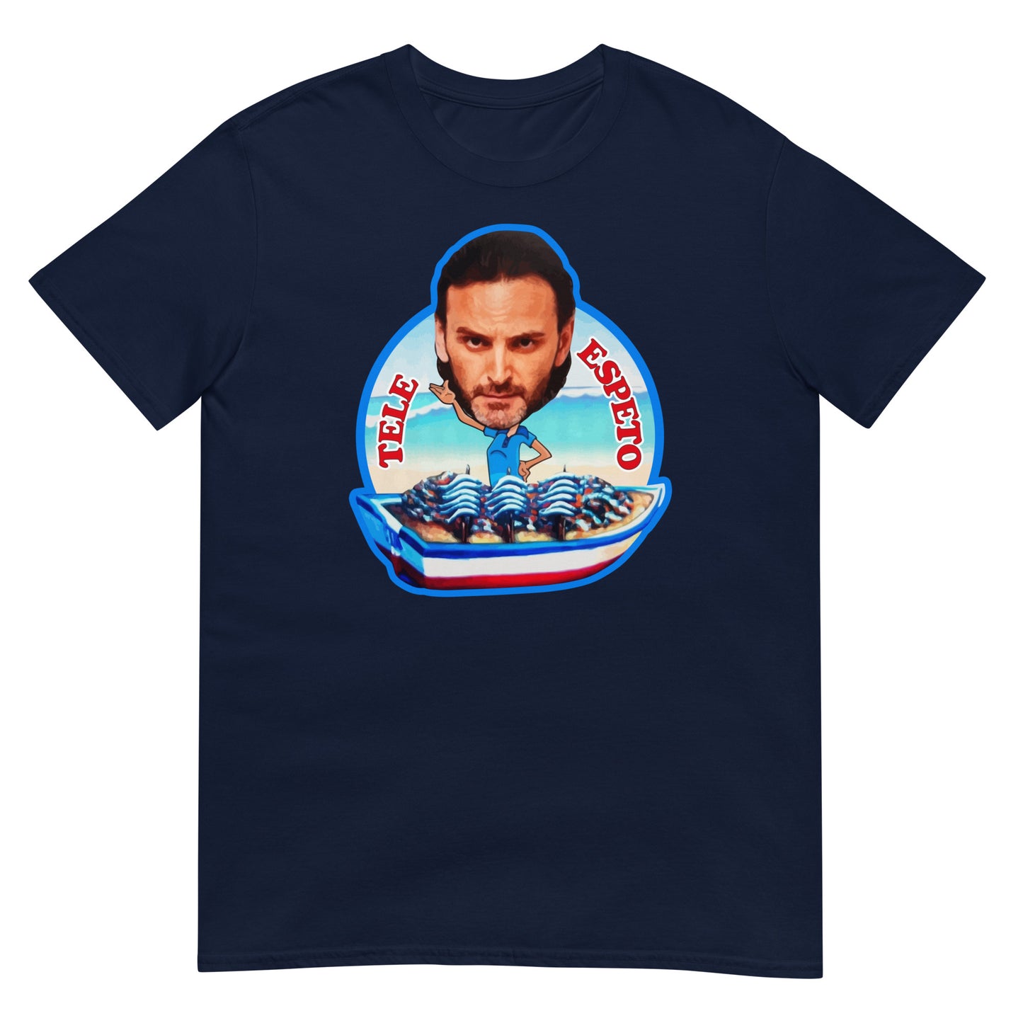 camiseta tele espeto fermin azul marino