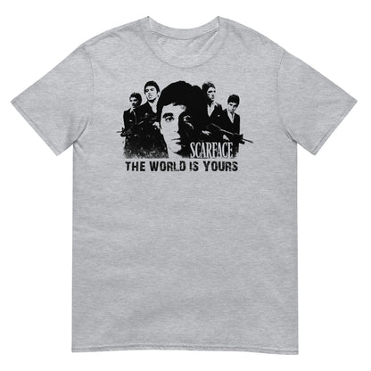camiseta the world is yours scarface gris