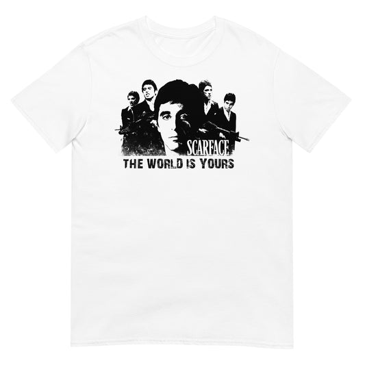 camiseta the world is yours scarface blanca