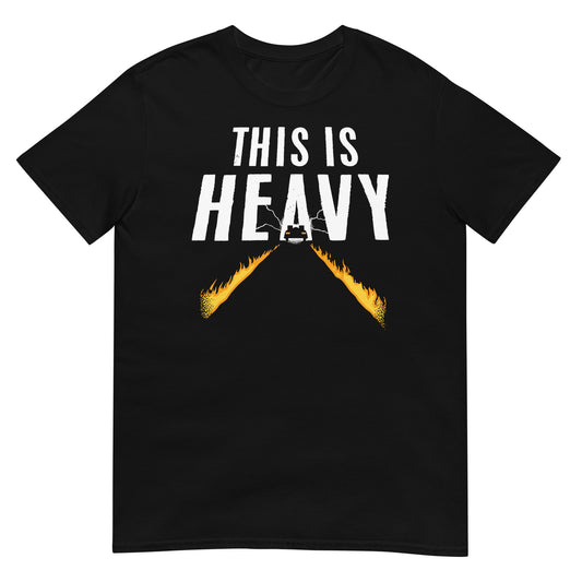 camiseta this is heavy delorean regreso al futuro negra