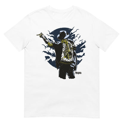 camiseta thrill to death michael jackson zombie siempre original urban en color blanco