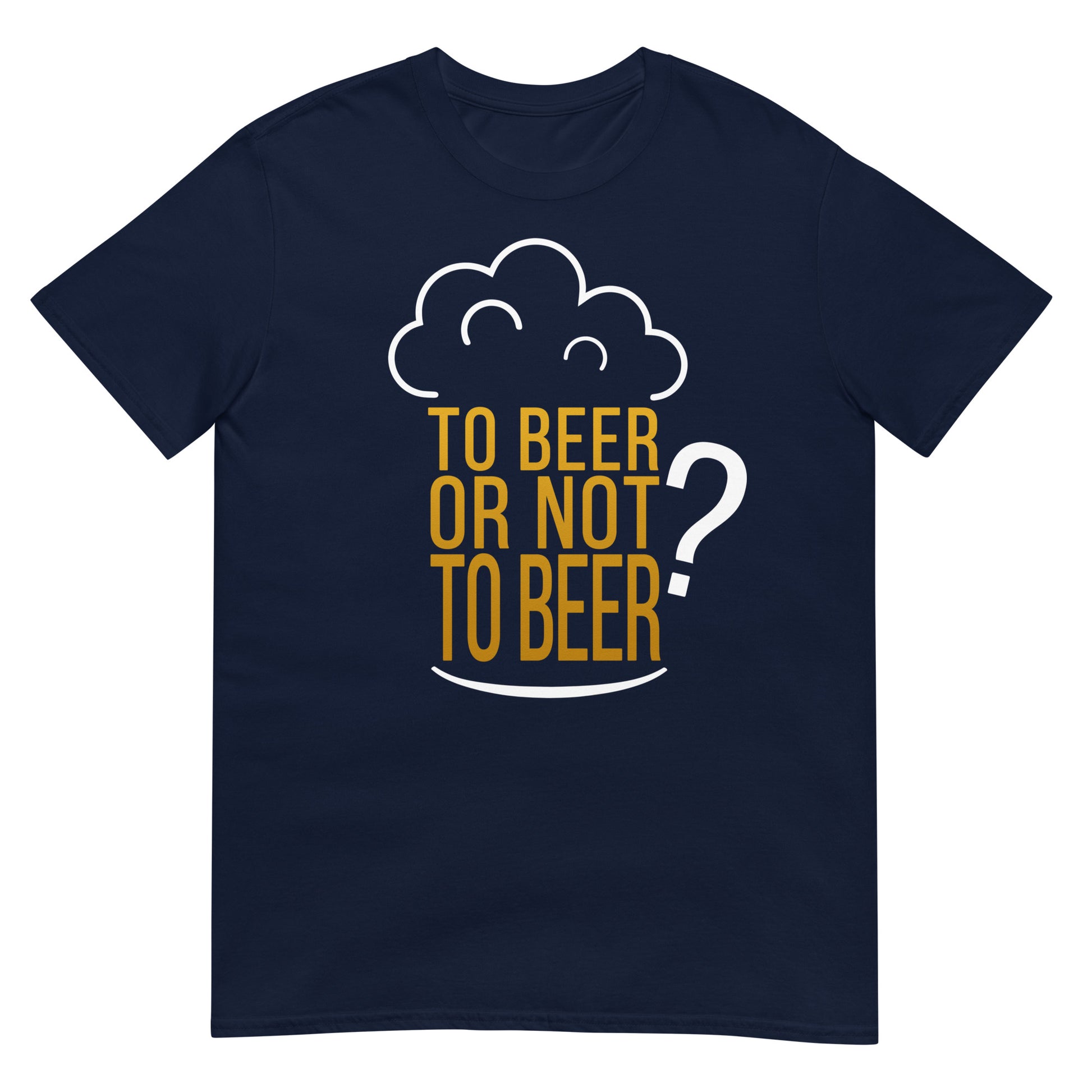 camiseta to beer or not to beer cerveza hamlet azul marino