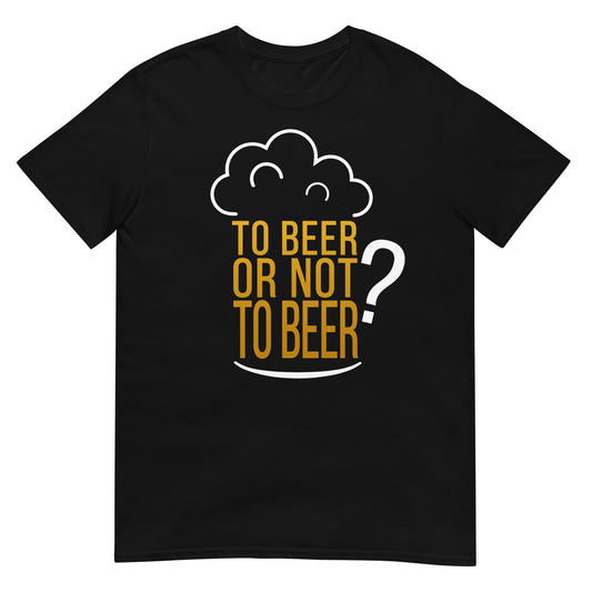 camiseta to beer or not to beer cerveza hamlet negra