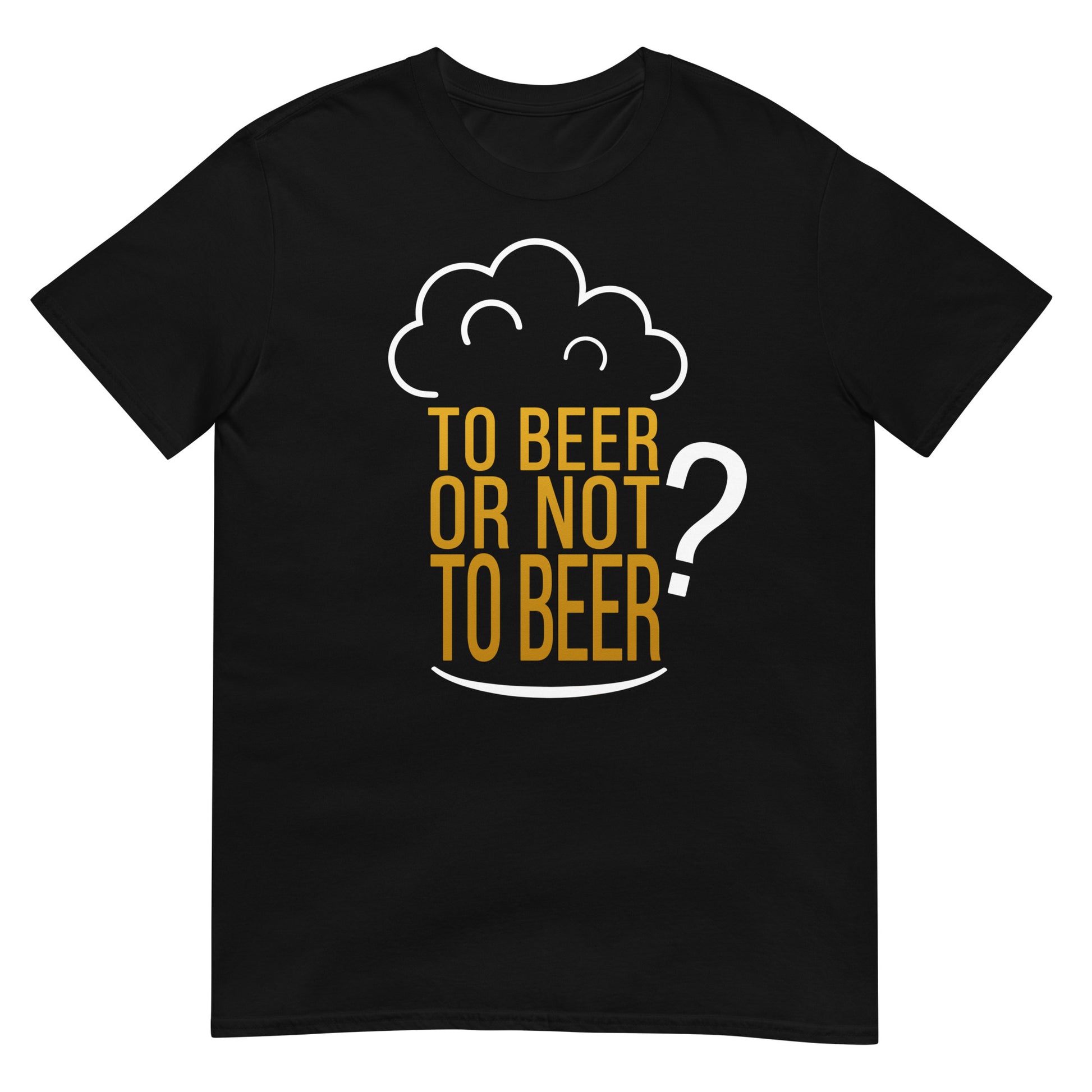 camiseta to beer or not to beer cerveza hamlet en color negro
