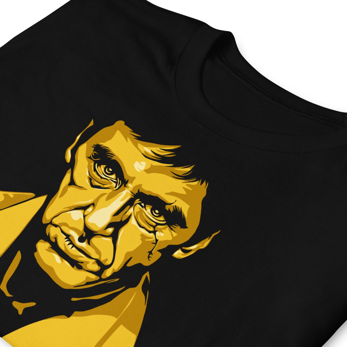 detalle de camiseta tony montana the best scarface negra