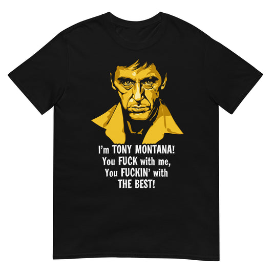 camiseta tony montana the best scarface negra