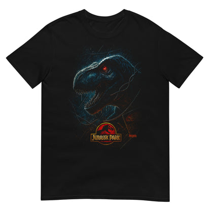camiseta tiranosaurio rex trex jurassic park negra