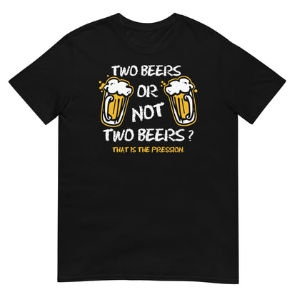 camiseta two beers or not two beers cerveza hamlet en color negro