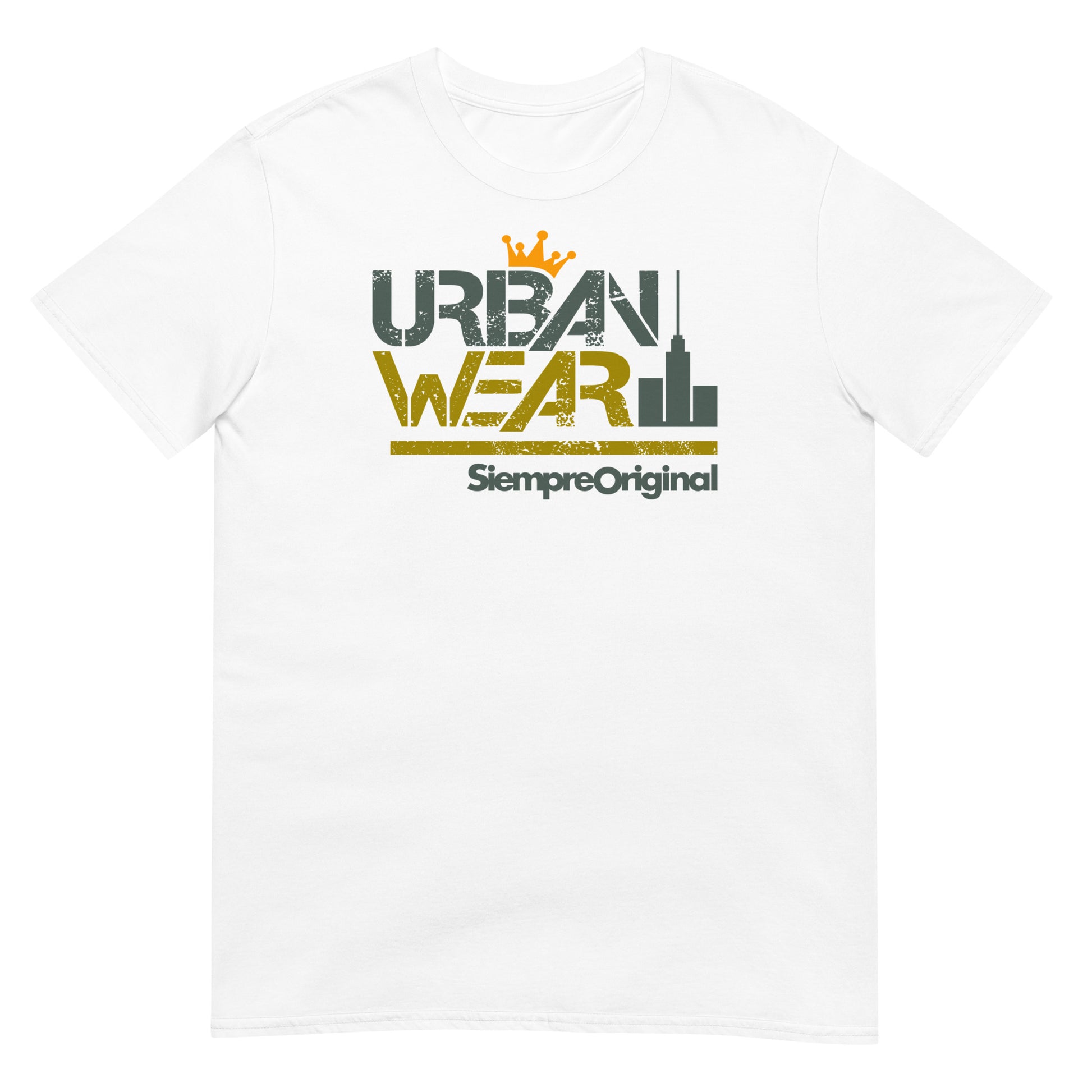 camiseta urban wear corona blanca