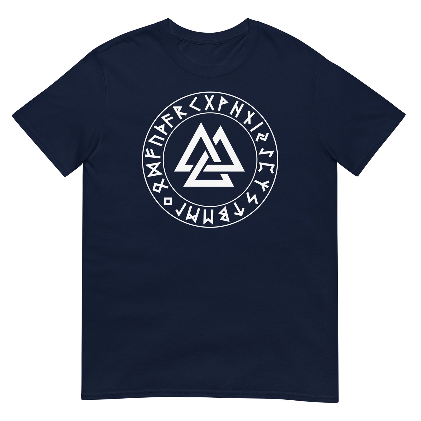 camiseta valknut vikingo azul marino
