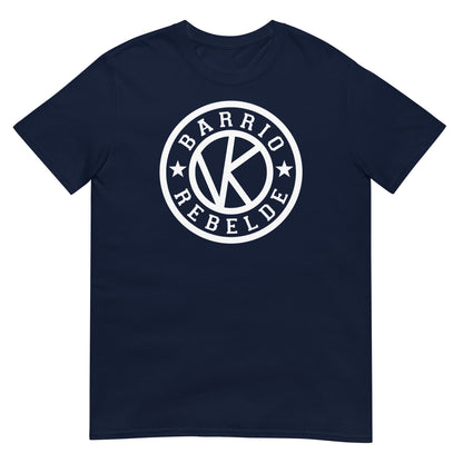 camiseta vallekas barrio rebelde azul marino