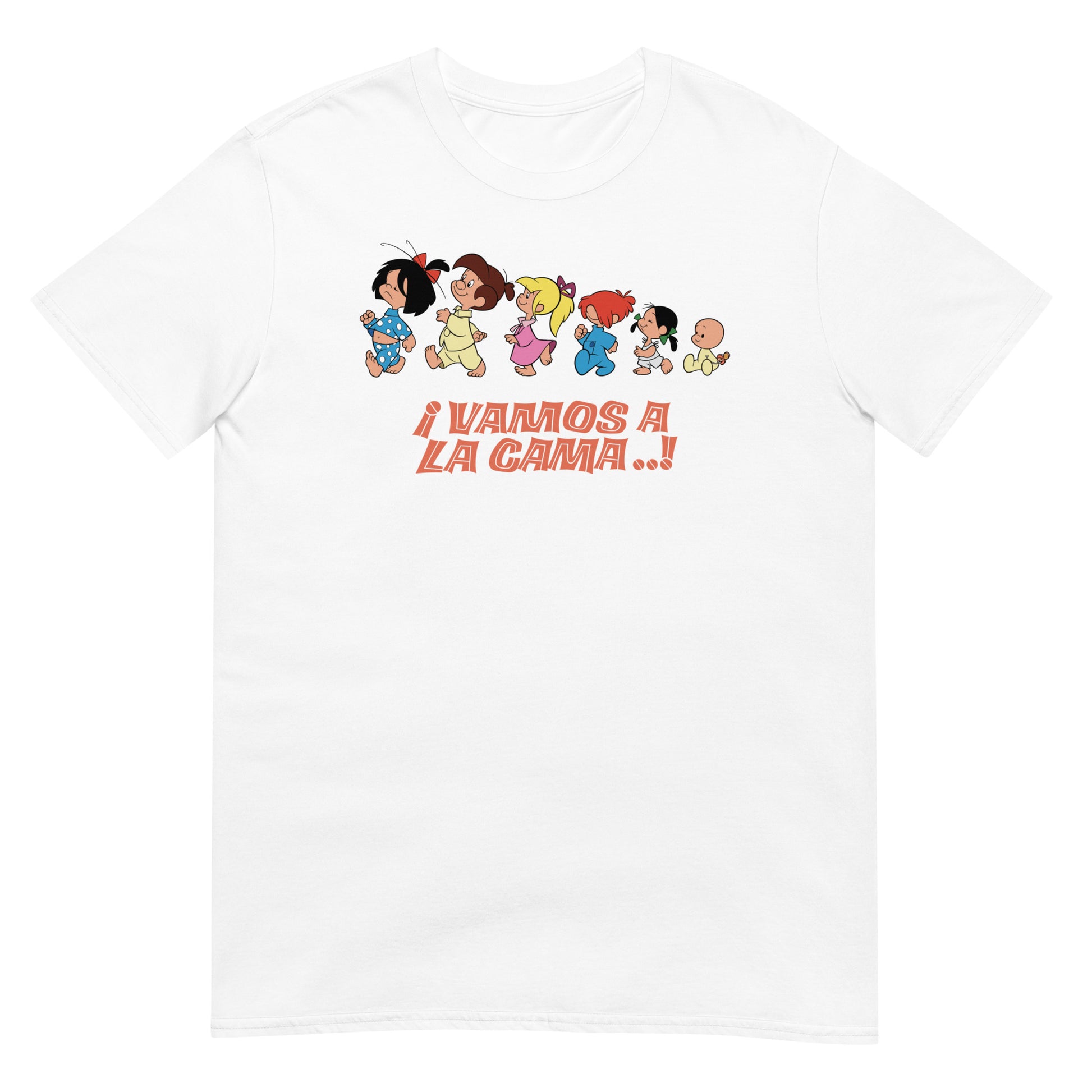 camiseta la familia telerin vamos a la cama blanca