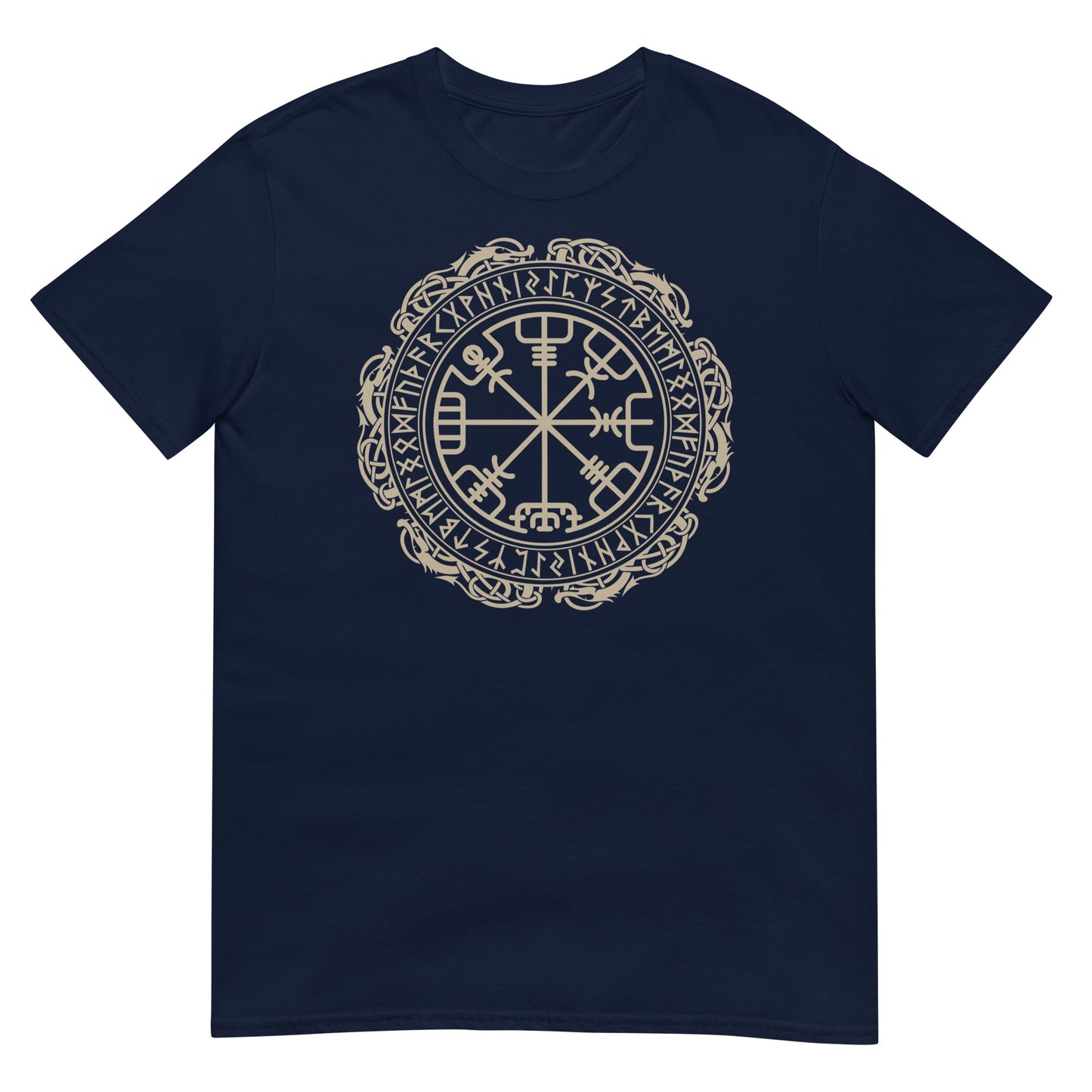 camiseta vegvisir vikingo azul marino