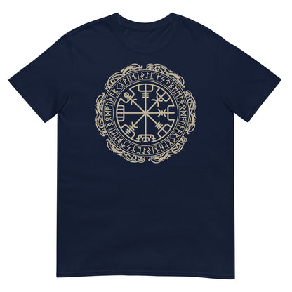 camiseta vegvisir vikingo azul marino