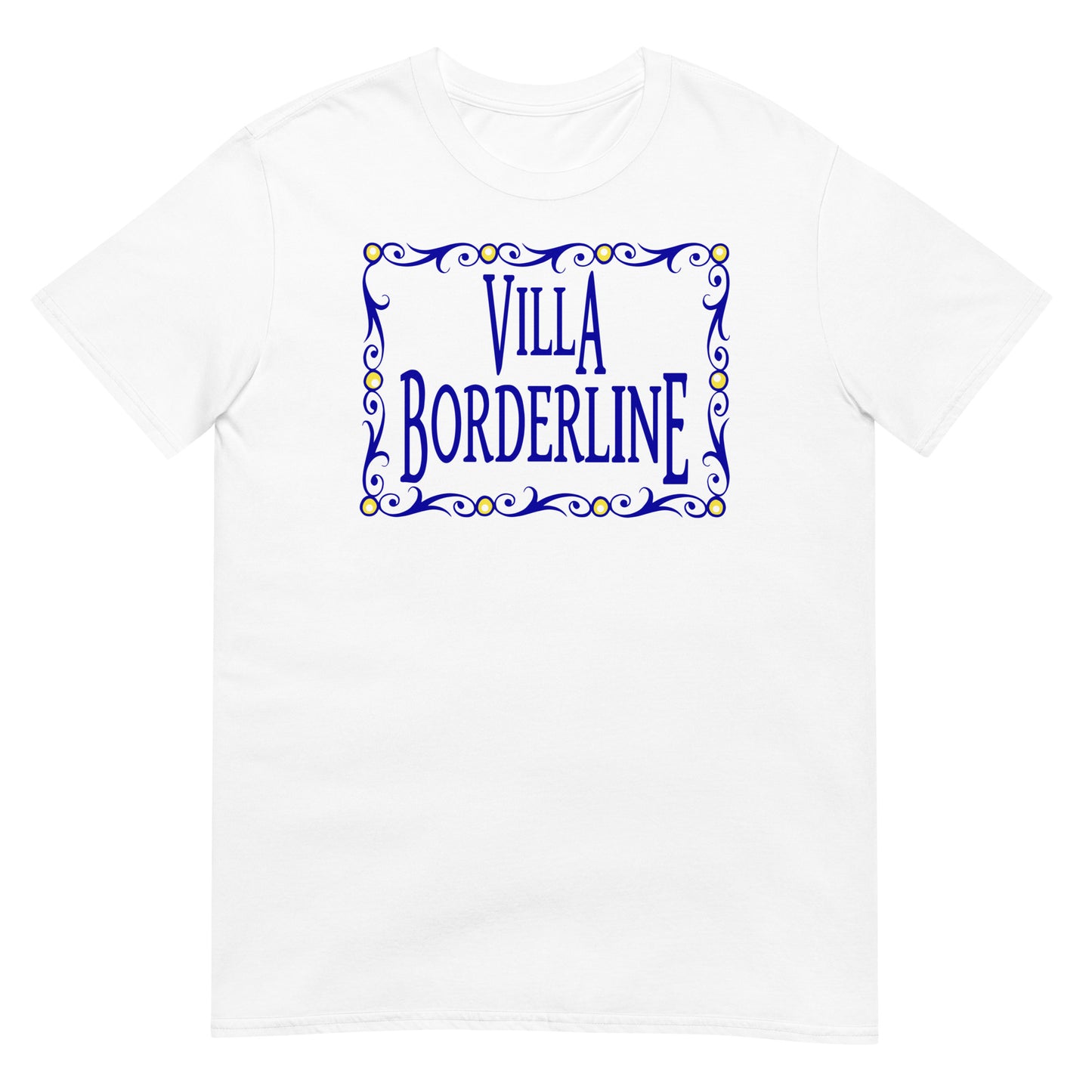camiseta villa borderline amador la que se avecina en color blanco
