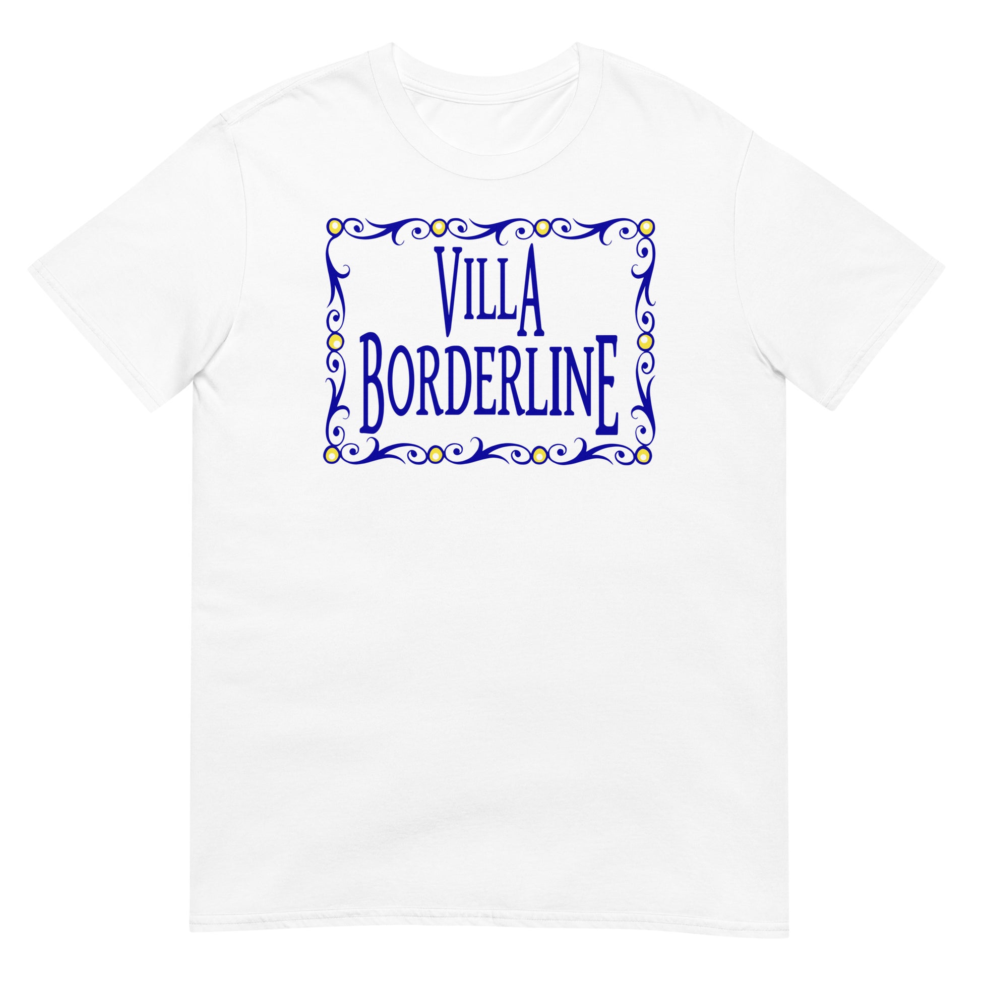 camiseta villa borderline amador la que se avecina en color blanco