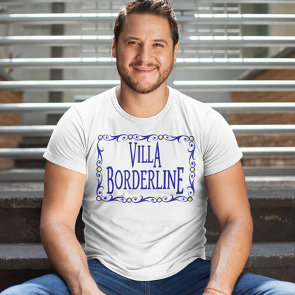 hombre con camiseta villa borderline amador la que se avecina blanca