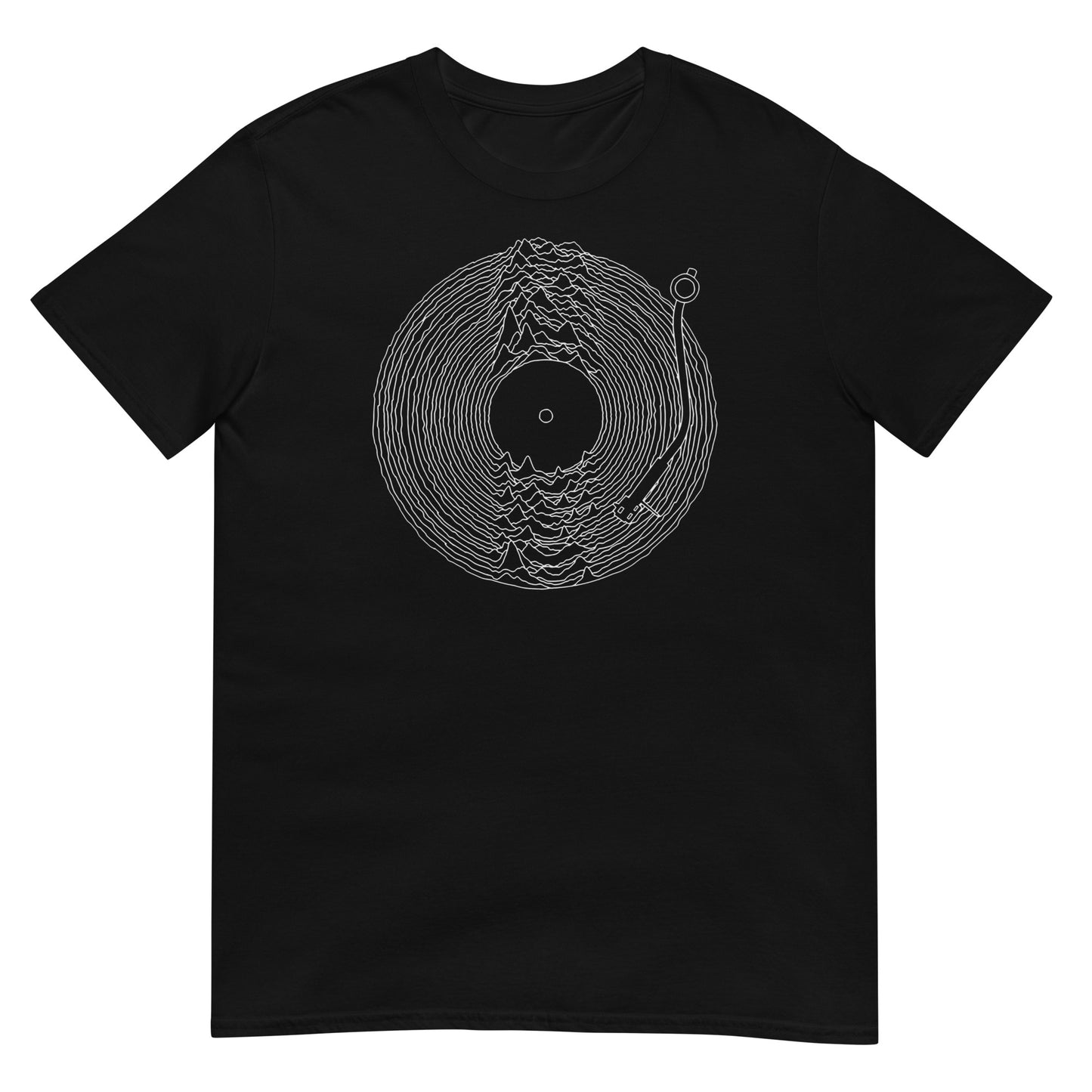 camiseta vinilo senal pulsar joy division negra