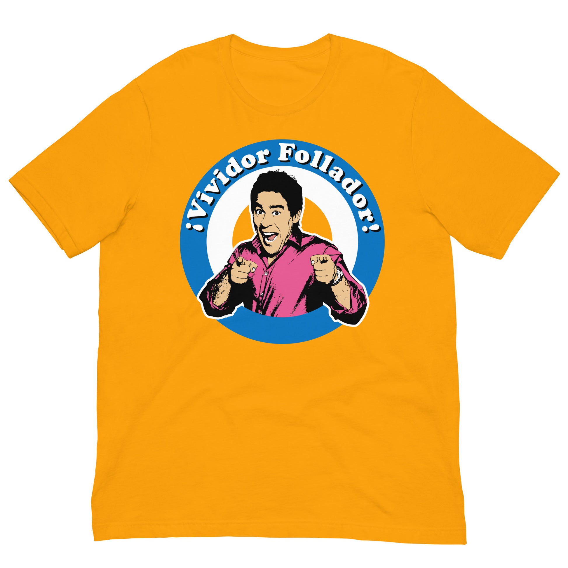 camiseta vividor follador amador la que se avecina amarillo mostaza