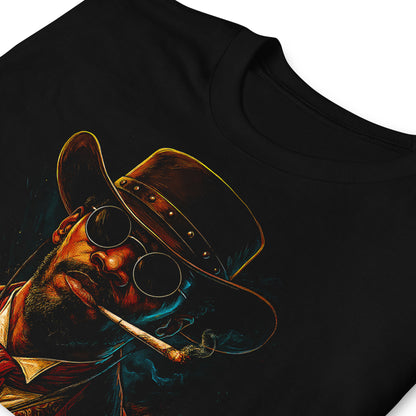 detalle de camiseta django unchained negra