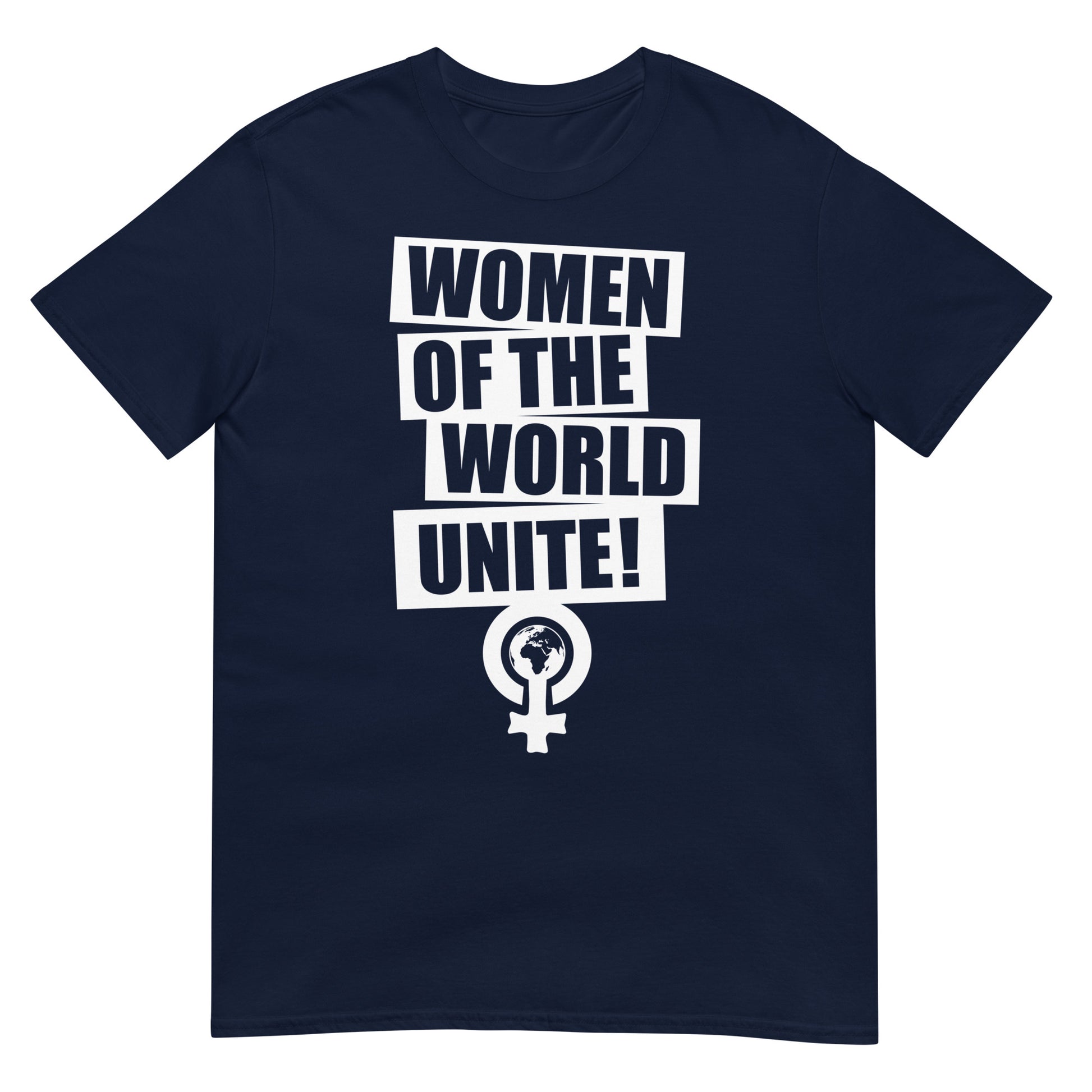camiseta women of the world unite azul marino