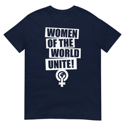 camiseta women of the world unite azul marino