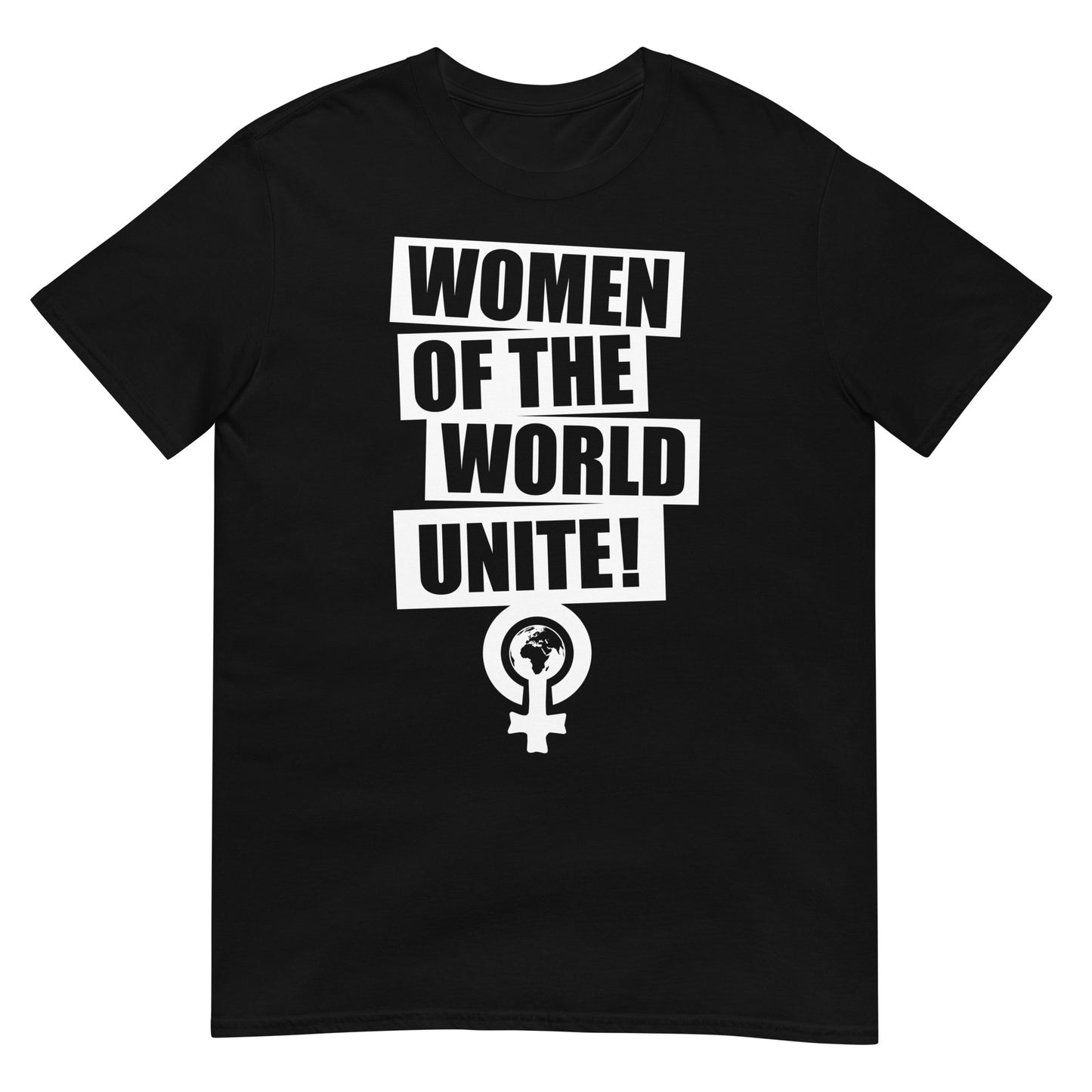 camiseta women of the world unite negra