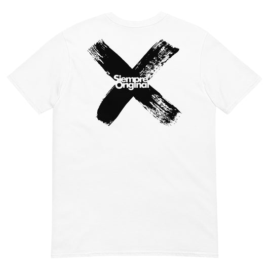 camiseta x espalda blanca