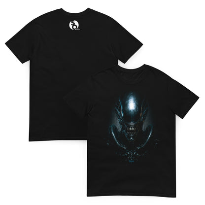 camiseta xenomorfo alien delante y detras negra