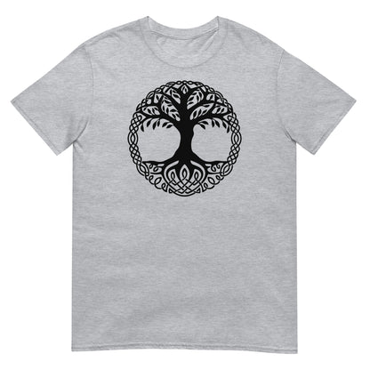 camiseta yggdrasil arbol de la vida gris