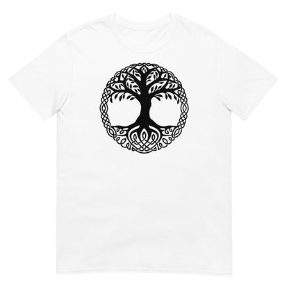 camiseta yggdrasil arbol de la vida blanca