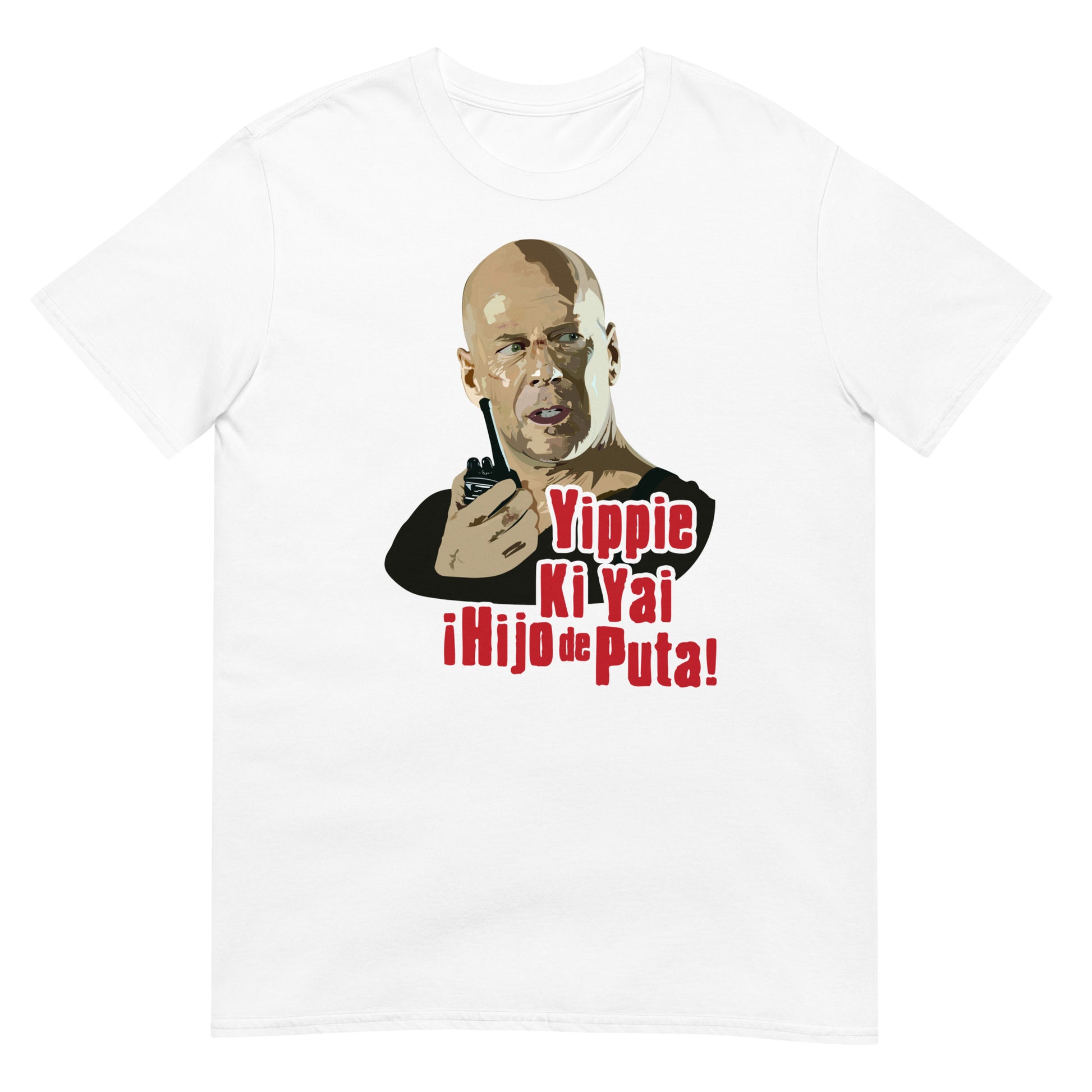 camiseta yippie ki yay la jungla de cristal blanca