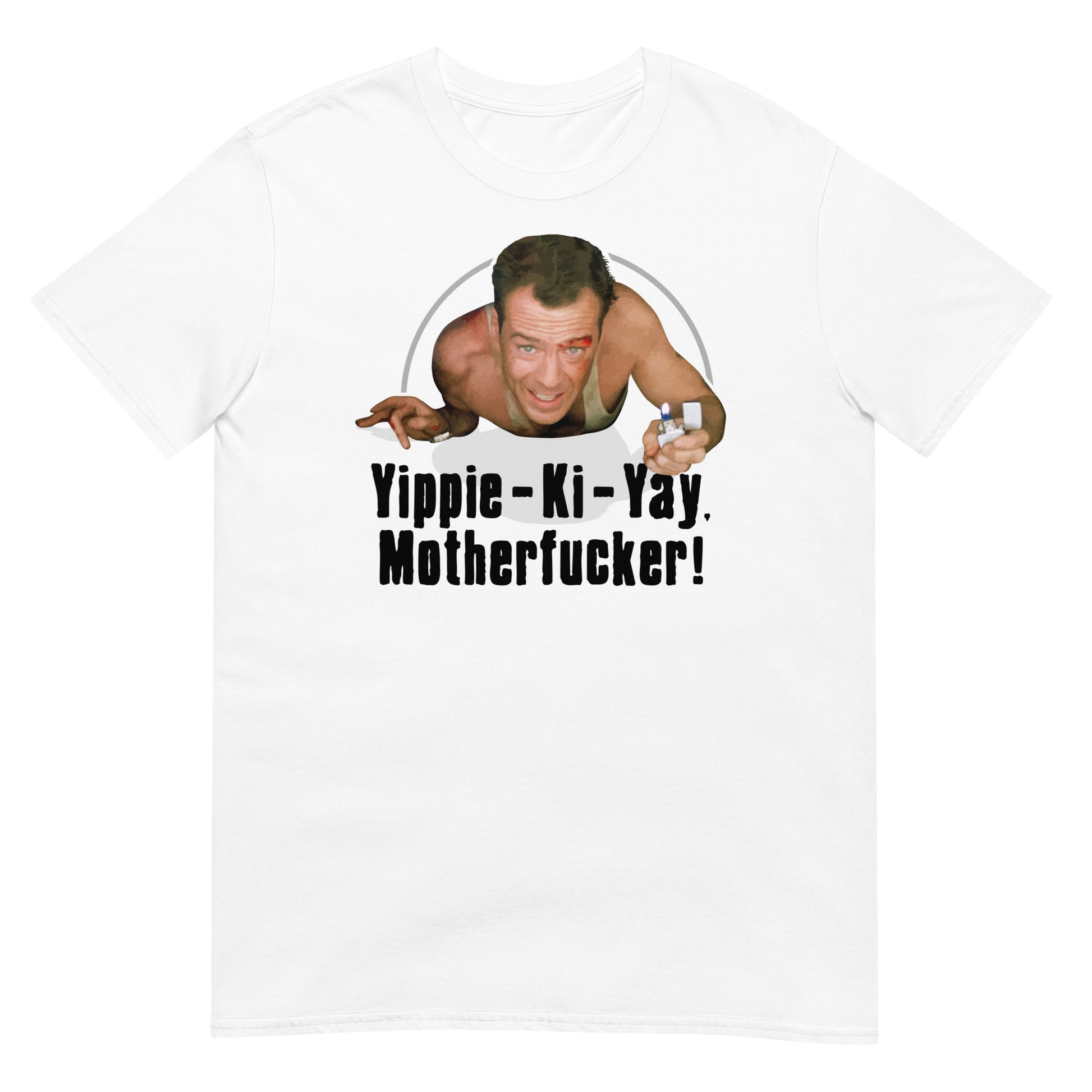 camiseta yippie ki yay la jungla de cristal blanca