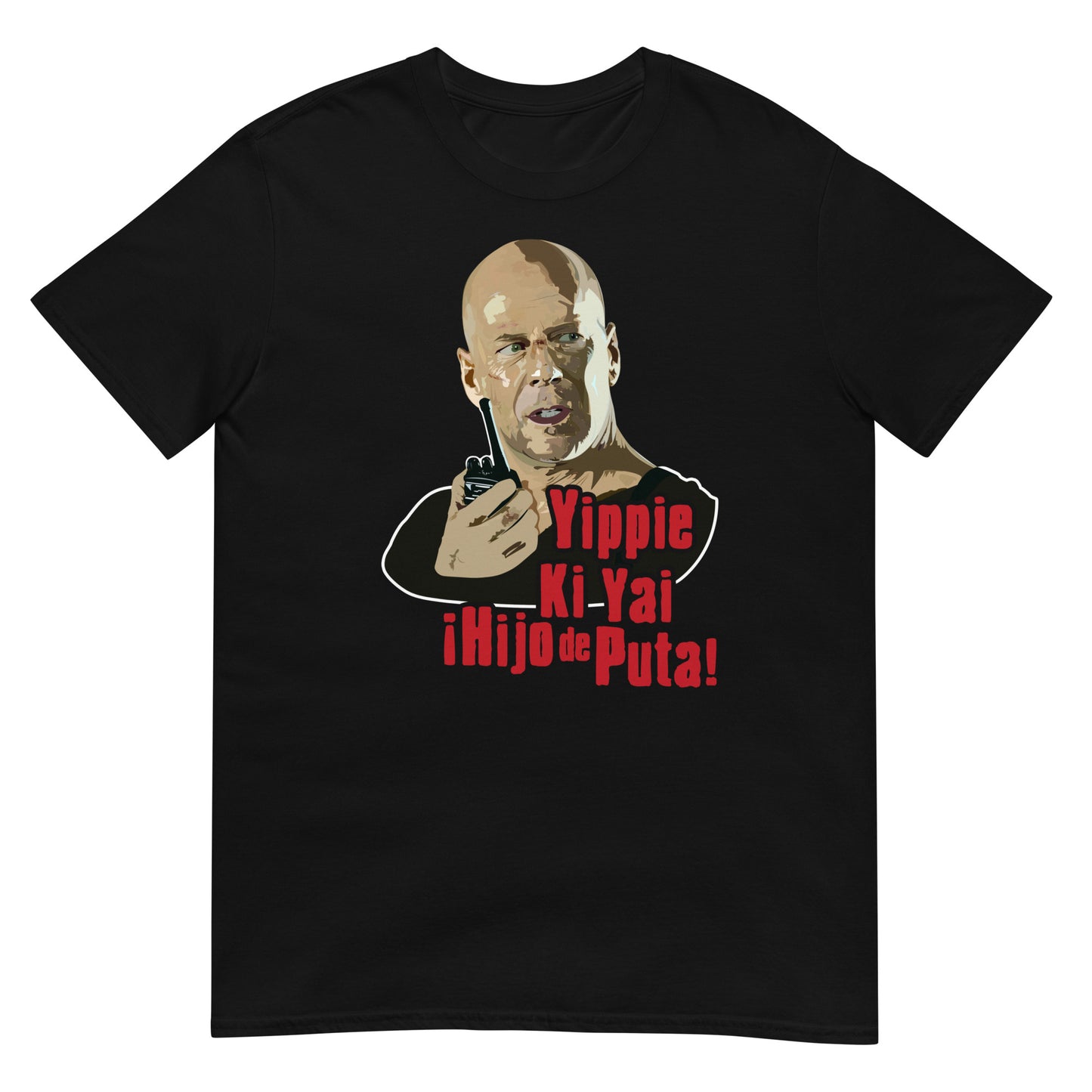 camiseta yippie ki yay la jungla de cristal negra