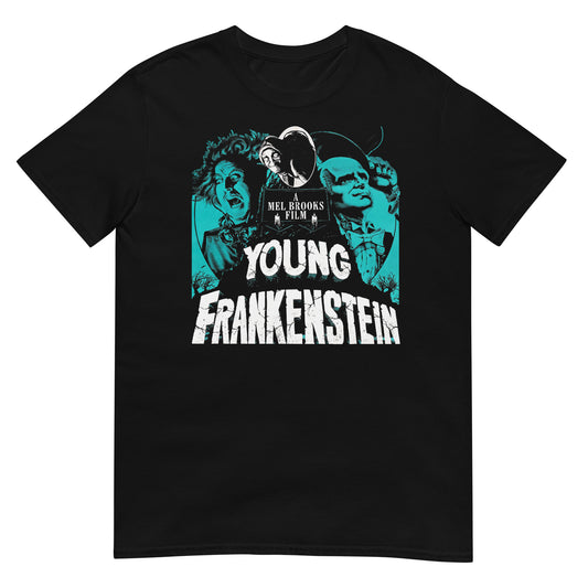 camiseta el jovencito frankenstein negra