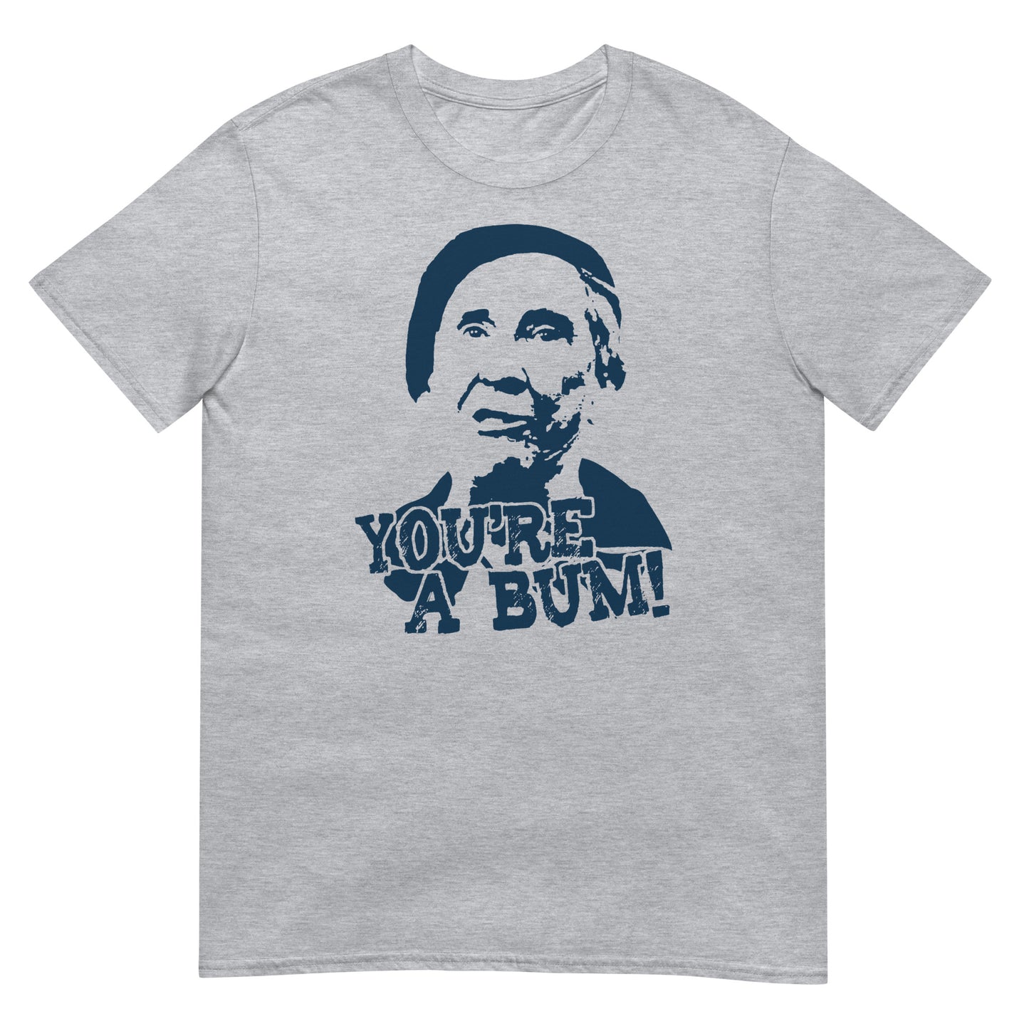 camiseta youre a bum rocky boxeo gris